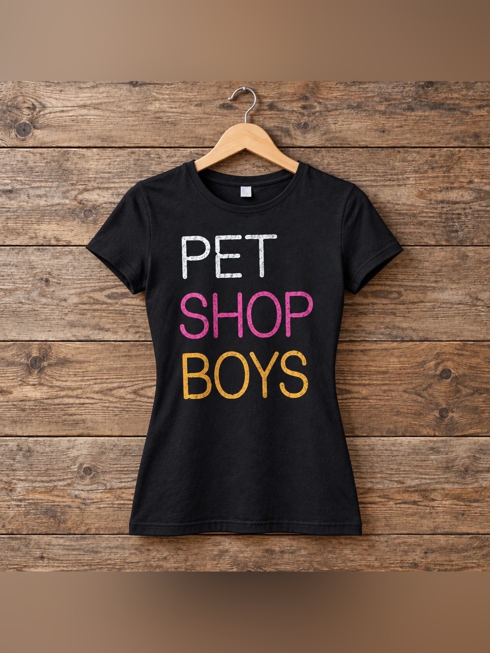 Youth XL Black "Pet Shop Boys" Graphic Tee - Totally 80s. Double sided ptp 17”